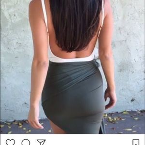 Naked Wardrobe Camo Mini Skirt